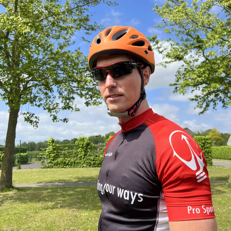 Pro Sport Lights fietshelm Dames/Heren - Volwassenen - Orange