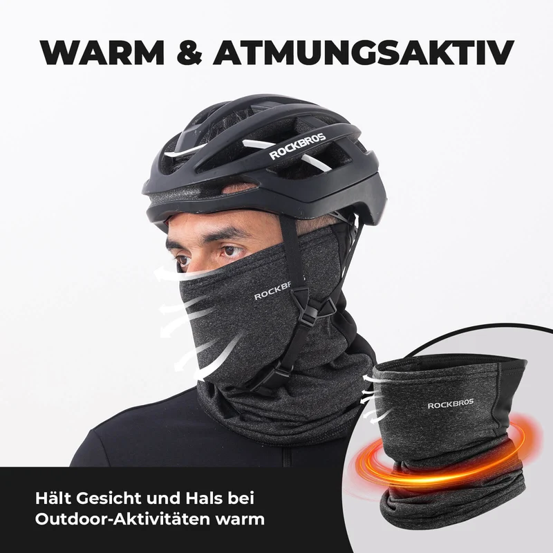 ROCKBROS Winter Halbe Balaclavas Multifunktion Atmungsaktiv Gesichtsbedeckung