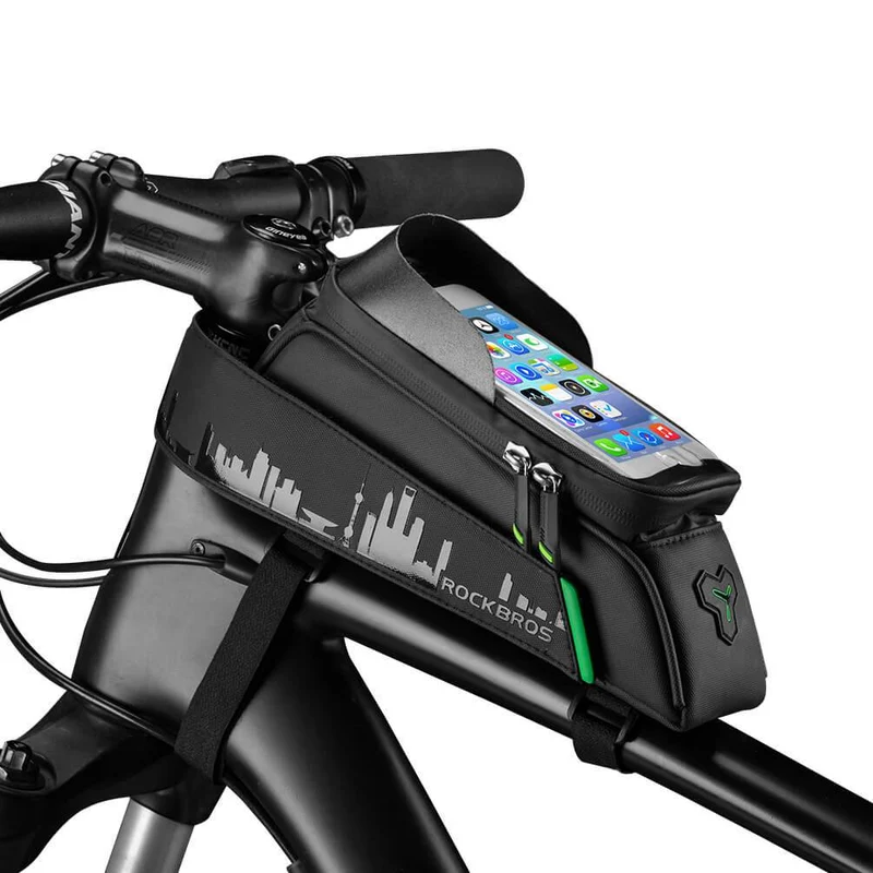 ROCKBROS Fahrrad Oberrohrtasche Wasserdicht Handytasche mit Touchscreen