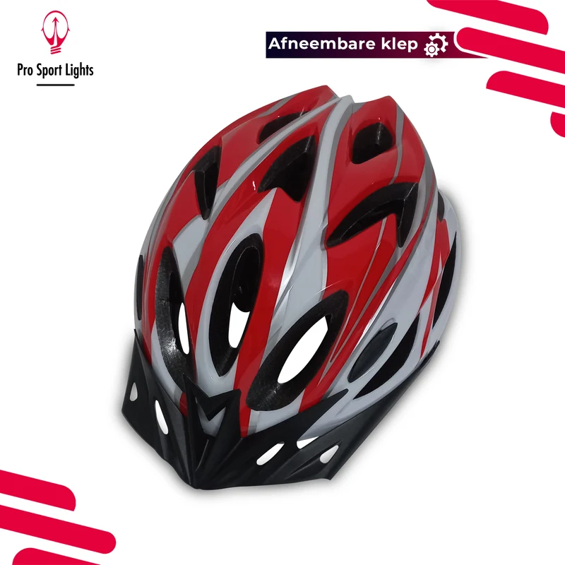 Fietshelm Dames/Heren - Wit/Rood