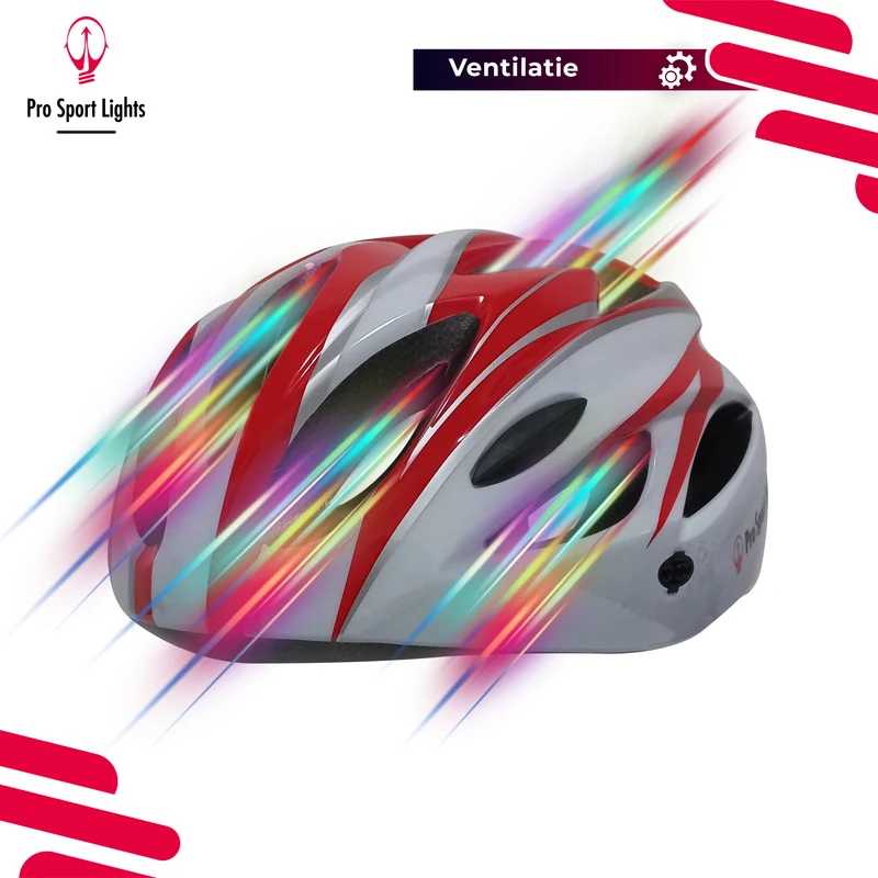 Fietshelm Dames/Heren - Wit/Rood
