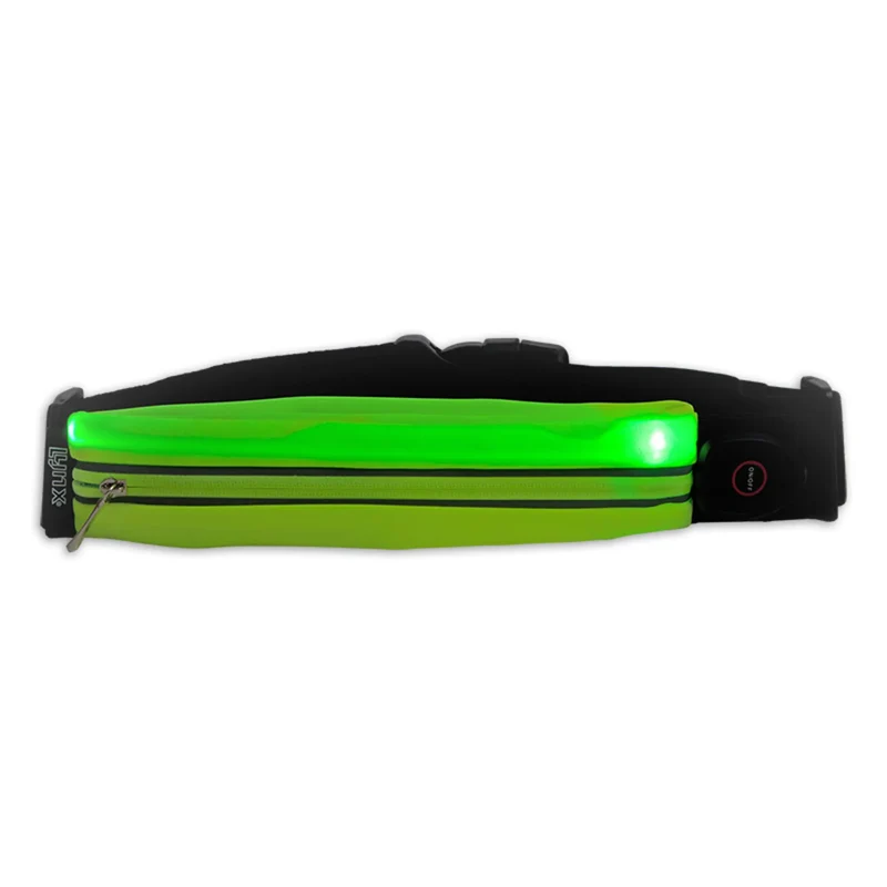 Hardloopriem Reflecterende Heuptas USB Oplaadbaar Running Belt met Verlichting