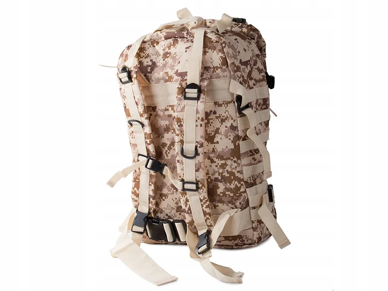 Tactische Survival camouflage rugzak 48,5 Liter Bruin