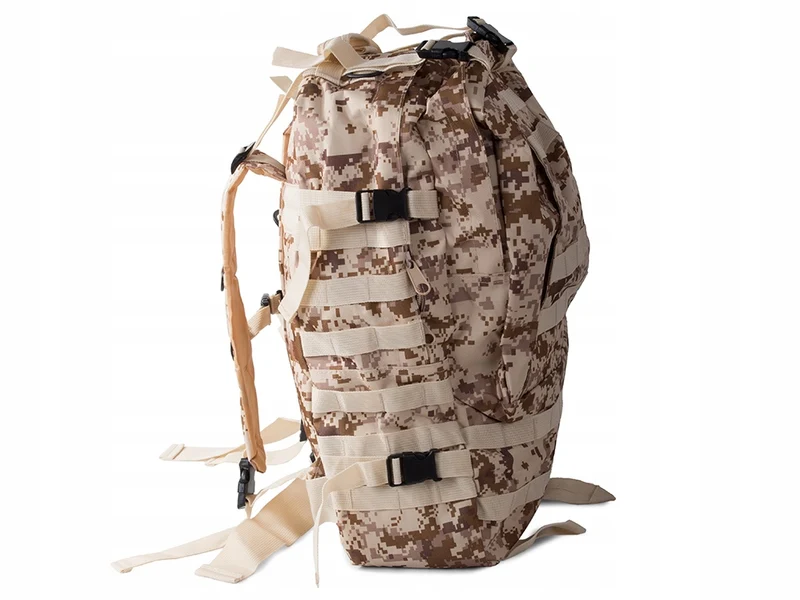 Tactische Survival camouflage rugzak 48,5 Liter Bruin