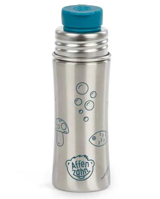 Affenzahn Edelstahl Trinkflasche 0,32 Liter petrol