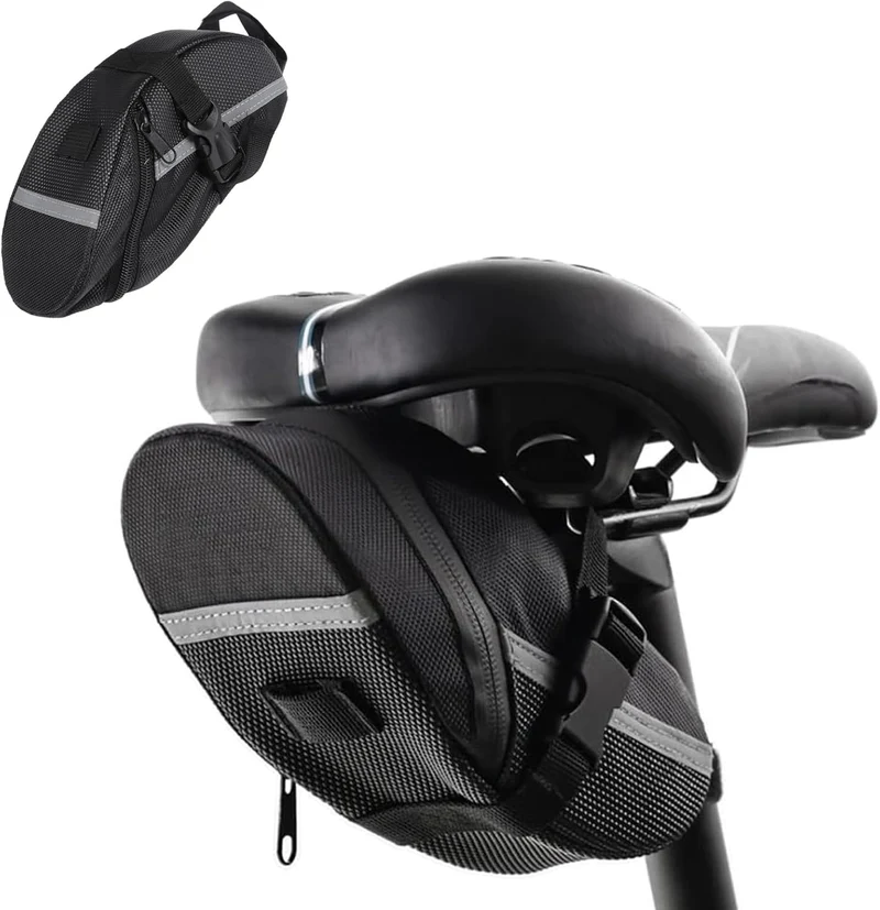 Zadeltas Fiets 1.3 Liter Zwart Waterdicht Fietstas