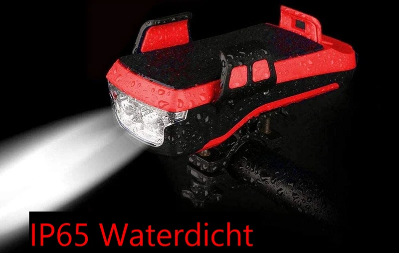 550Lumen - Telefoonhouder fiets met Powerbank - Fietslicht USB Oplaadbaar - met hoorn