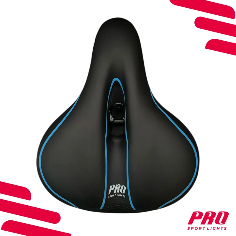 Fietszadel Heren Zadel Dames Selle City Comfort Foam Royal Fiets Zwart Blauw