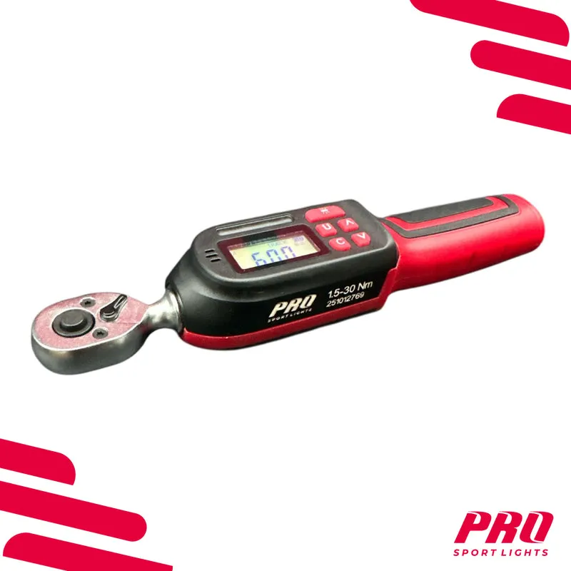 Momentsleutel Fiets 26-delig Set Digitaal 1,5-30 Nm 1/4" Momentsleutelset Digital