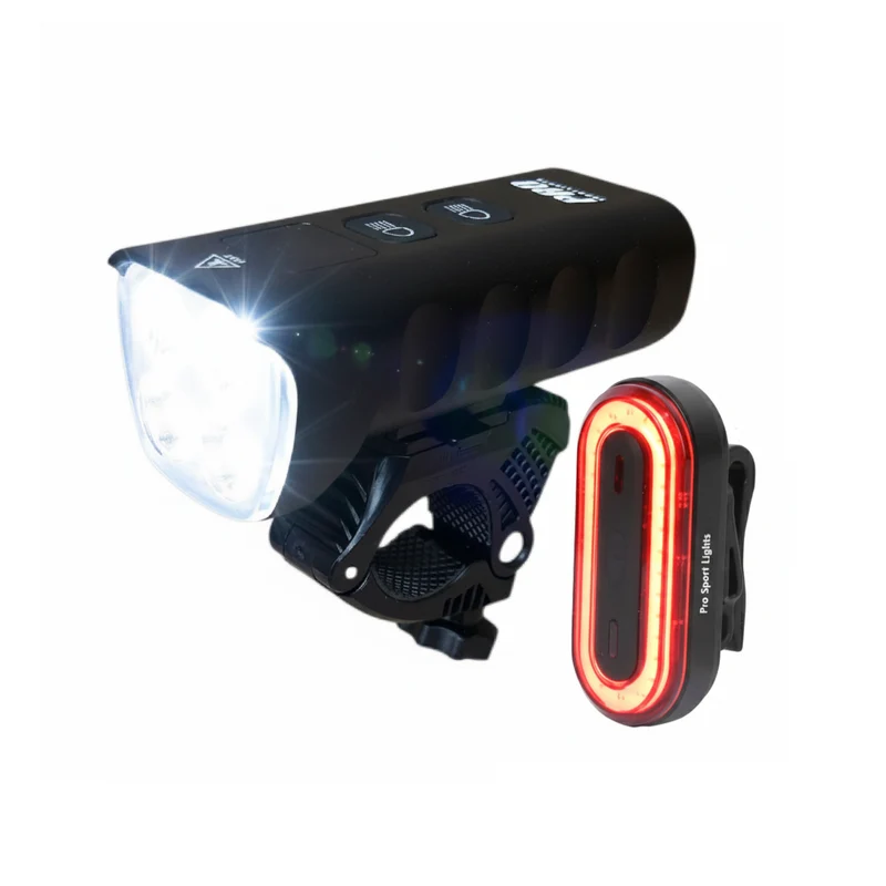 Pro Sport Lights Performance Fietsverlichtingsset 1800 + 100 Lumen