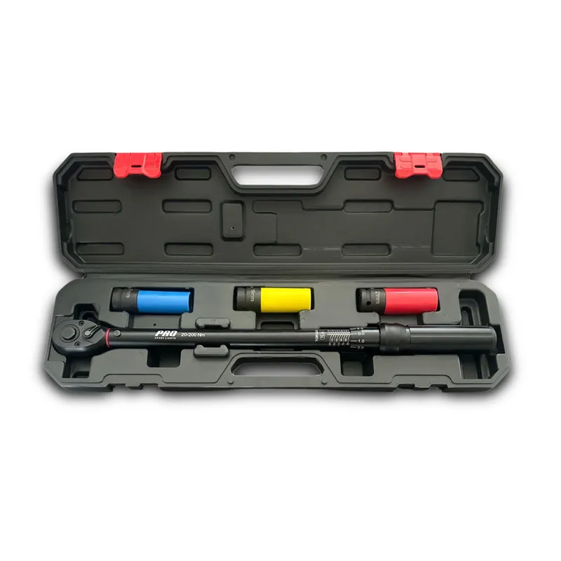 Momentsleutelset Auto 1/2″ – 20–200 Nm