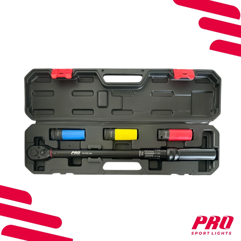 Momentsleutelset Auto 1/2″ – 20–200 Nm