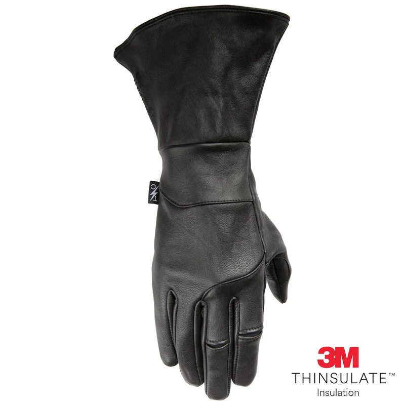 Thrashin Supply Men's Siege Insulated Gauntlet Motorcycle Gloves