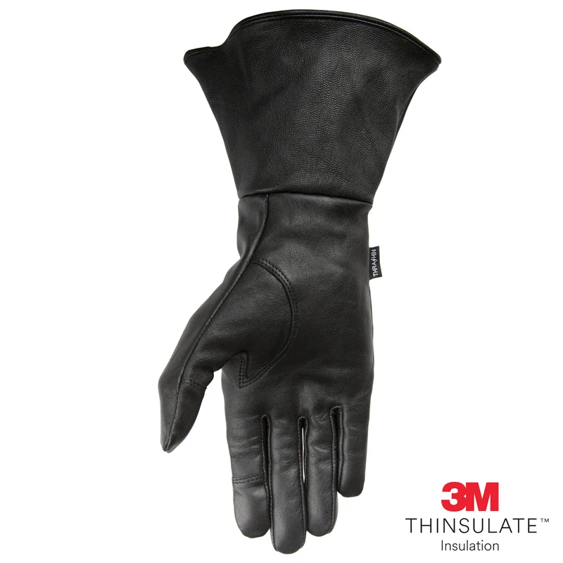 Thrashin Supply Men's Siege Insulated Gauntlet Motorcycle Gloves