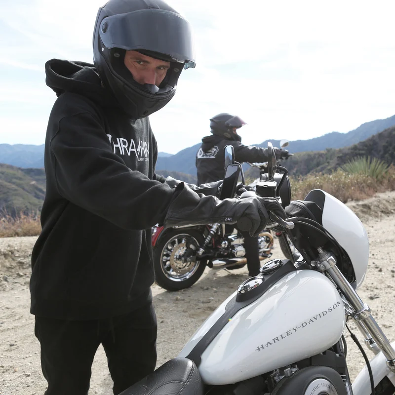 Thrashin Supply Men's Siege Insulated Gauntlet Motorcycle Gloves
