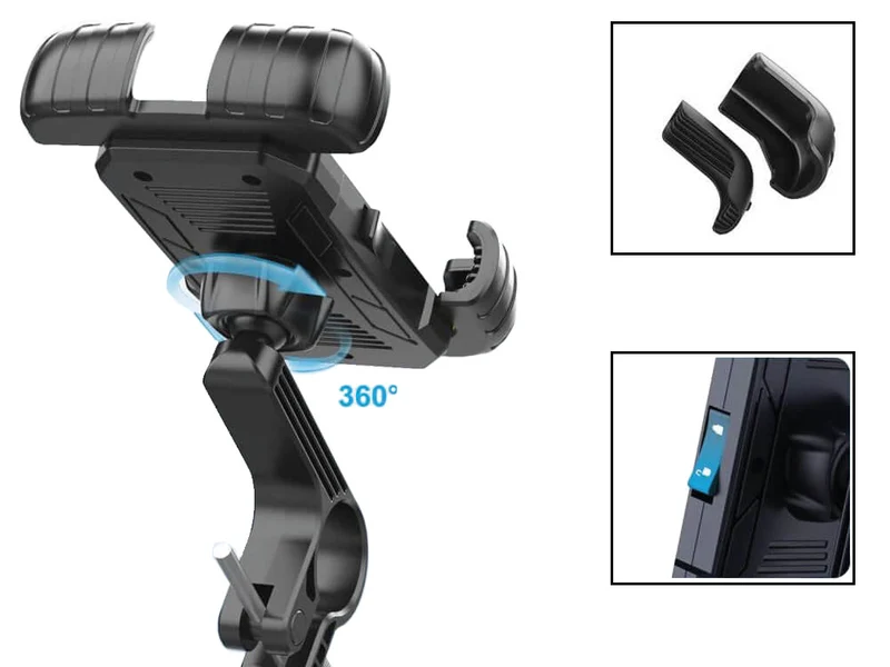 Telefoonhouder GSM Houder Fiets Anti-schok 360° Draaibaar Universeel
