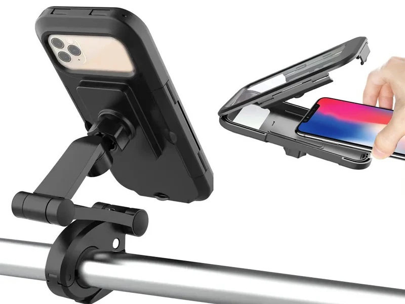 Telefoonhouder Fiets 360° Draaibaar Universeel Smartphone GSM Houder Stuur Zwart