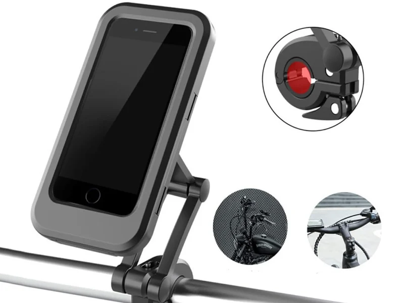 Telefoonhouder Fiets 360° Draaibaar Universeel Smartphone GSM Houder Stuur Zwart