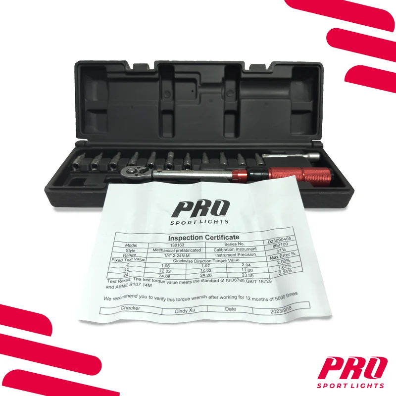 Pro Sport Lights Momentsleutel Set Royal 2-24 Fiets 1/4" Fietsgereedschap