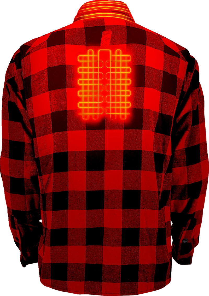 Gerbing Men's 7V Battery Heated Flannel Shirt