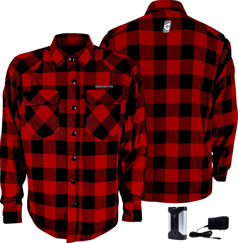 Gerbing Men's 7V Battery Heated Flannel Shirt