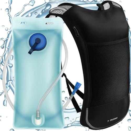 Rugzak Met Drinksysteem Zwart 2 Liter Drinkrugzak Waterzak Lopen Wandelen Fietsen