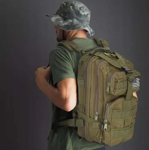 Rugzak Heren Dames XL 38 Liter Survival Militaire Tactische Rugtas - Groen - Waterdicht