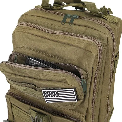 Rugzak Heren Dames XL 38 Liter Survival Militaire Tactische Rugtas - Groen - Waterdicht
