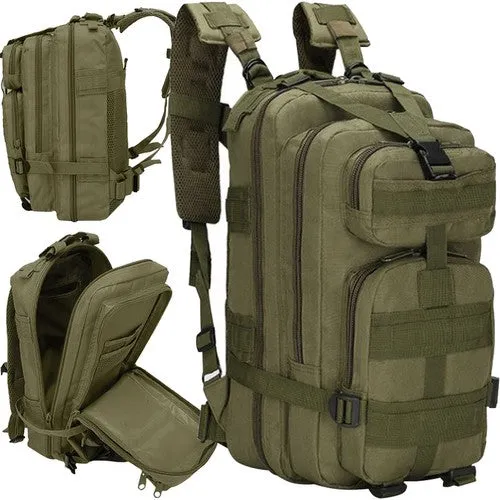 Rugzak Heren Dames XL 38 Liter Survival Militaire Tactische Rugtas - Groen - Waterdicht