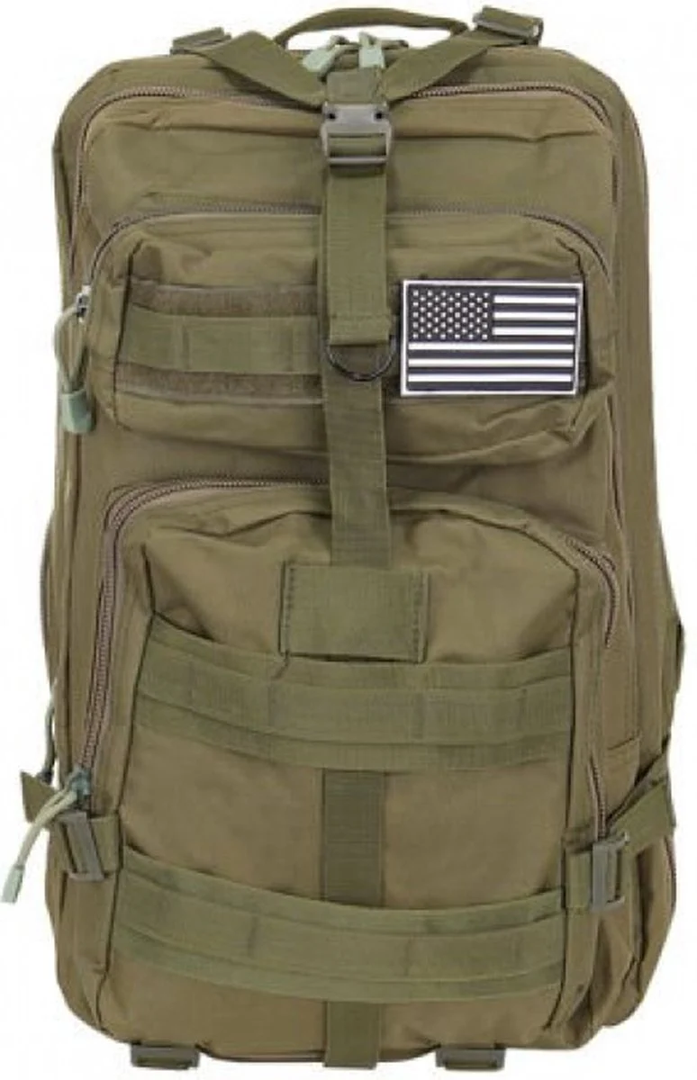 Rugzak Heren Dames XL 38 Liter Survival Militaire Tactische Rugtas - Groen - Waterdicht