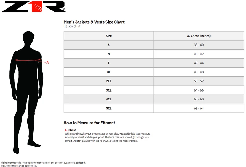 Z1R Men's Counter Textile Motorcycle Riding Jacket