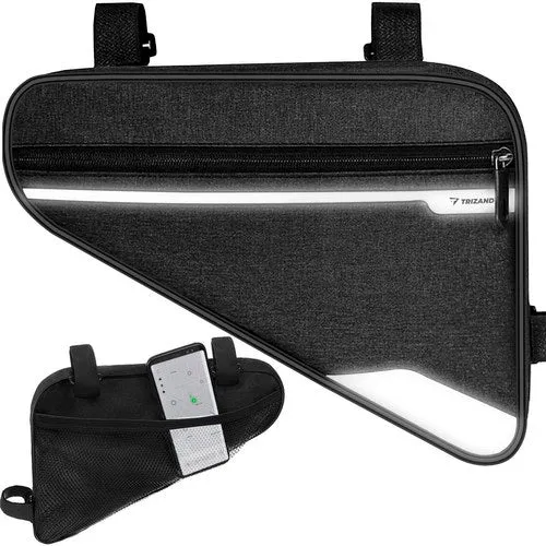 Fietstas Frametas Fiets 1.2 Liter Met Reflectoren Zwart Racefiets MTB