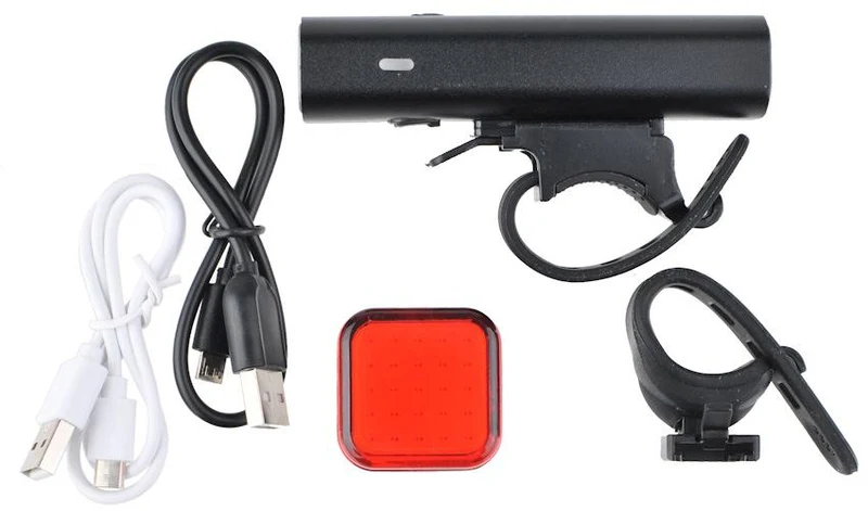Fietsverlichtingsset 400 en 40 Lumen Led USB Oplaadbaar