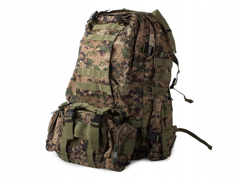 Tactische Survival camouflage rugzak 48,5 Liter Groen