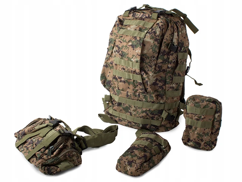 Tactische Survival camouflage rugzak 48,5 Liter Groen