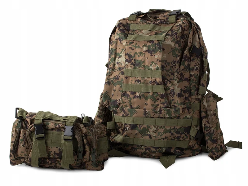 Tactische Survival camouflage rugzak 48,5 Liter Groen