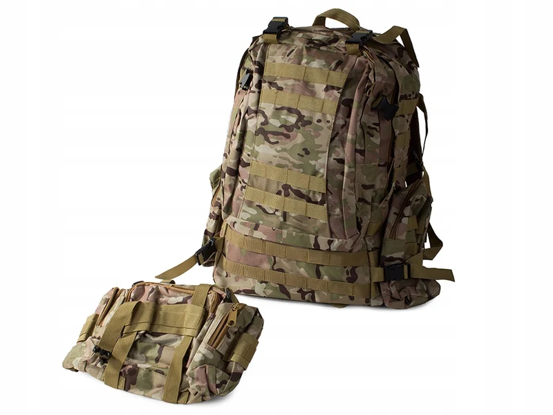 Tactische Survival camouflage rugzak 48,5 Liter Bos