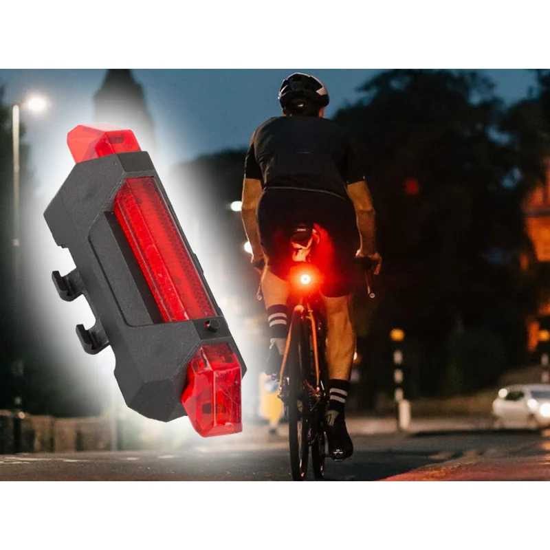 LED Fietsverlichtingsset - Voorlicht en Achterlicht - USB Oplaadbaar