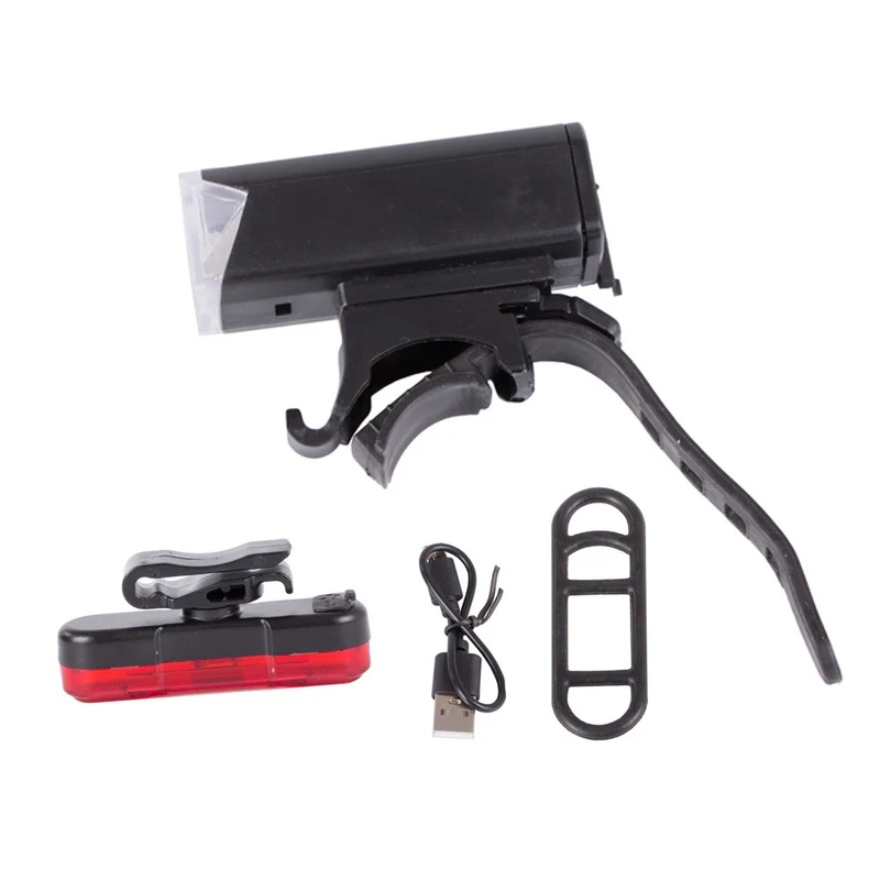 Fietsverlichtingsset Voorlicht en Achterlicht - LED Fietslampen - USB Oplaadbaar