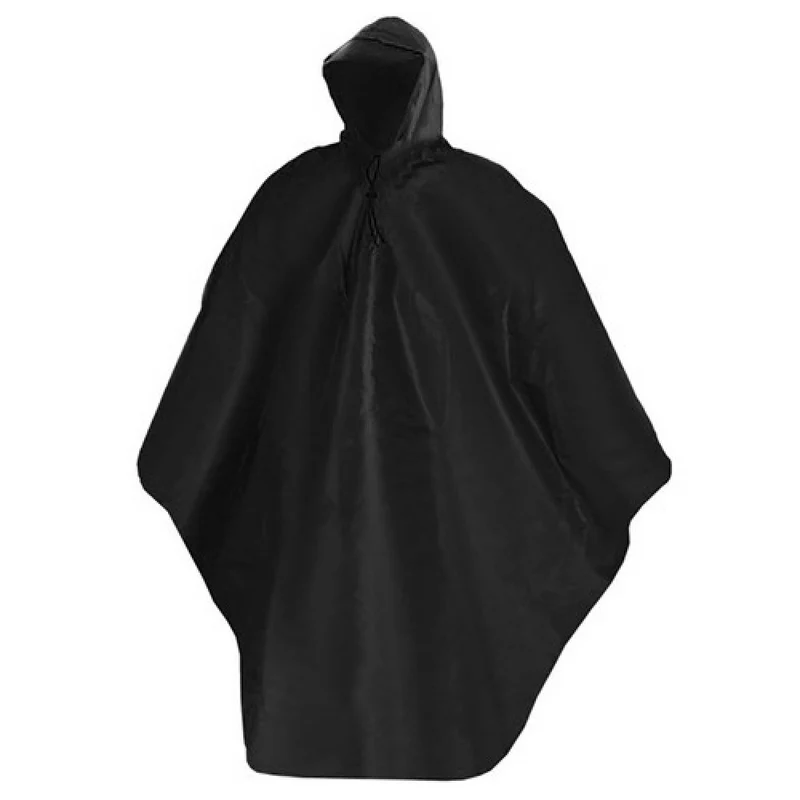 Regenponcho Volwassenen One-Size 130x115cm Zwart