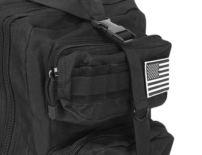 Militaire Rugzak XL Heren Dames 38 Liter Survival Tactische Rugtas - Zwart - Waterdicht