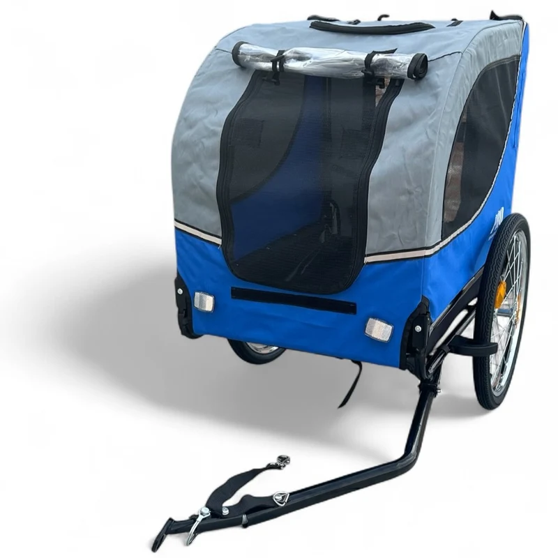 Fietskar Hond Premium Hondenkar Opvouwbaar – Blauw – Waterdicht – Tot 30kg