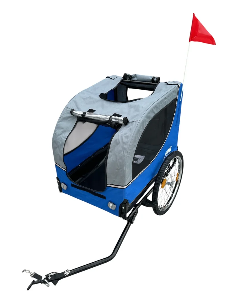 Fietskar Hond Premium Hondenkar Opvouwbaar – Blauw – Waterdicht – Tot 30kg