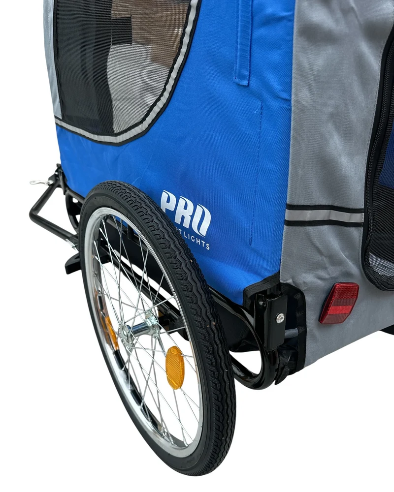 Fietskar Hond Premium Hondenkar Opvouwbaar – Blauw – Waterdicht – Tot 30kg
