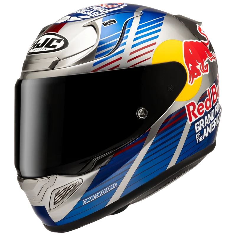 HJC RPHA 12N Red Bull Austin GP 2 Full Face Motorcycle Helmet