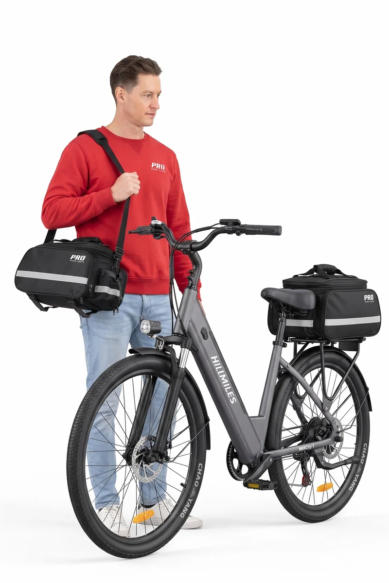 Fietstas Bagagedrager Achter – Uitbreidbaar 8 tot 20 Liter – met Regenhoes - Reflecterend