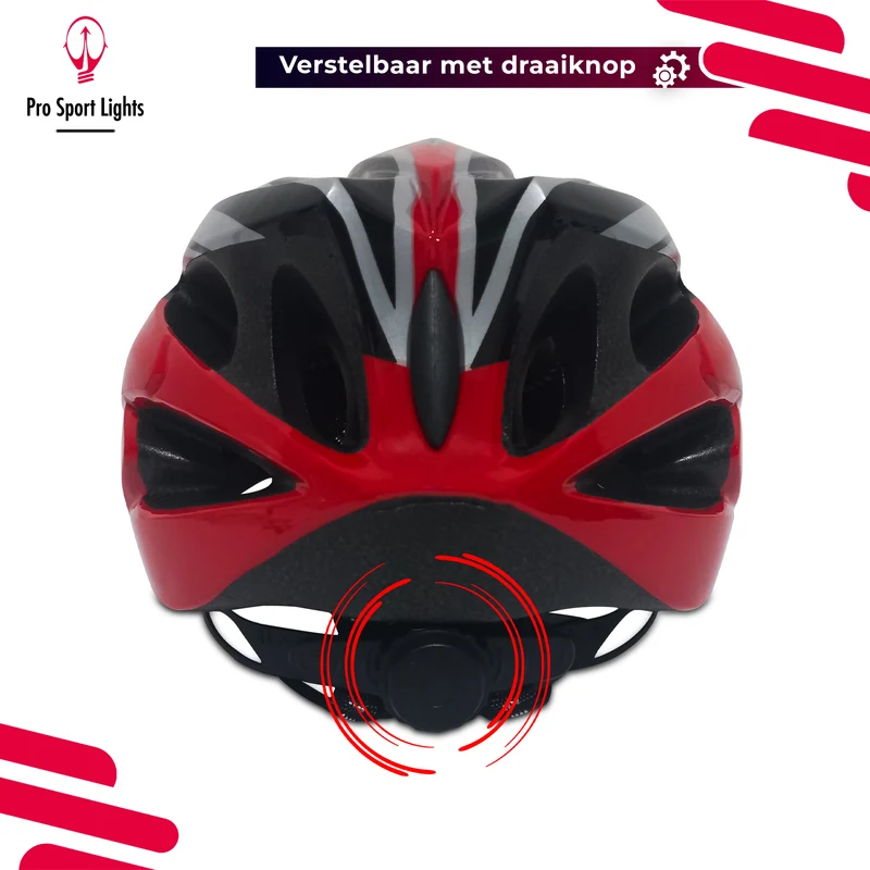 Fietshelm Dames/Heren - Rood/Zwart