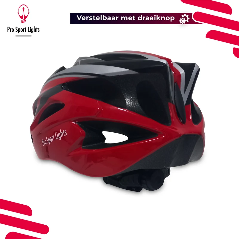 Fietshelm Dames/Heren - Rood/Zwart