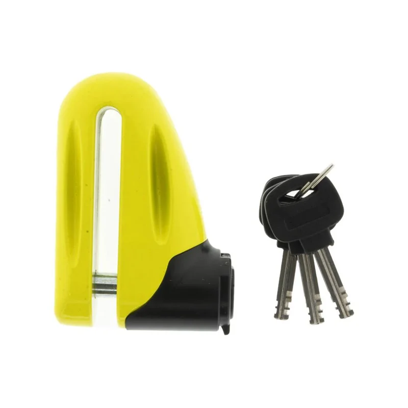 Fietsslot Schrijfremslot Secure 10.0 mm Geel Schijfrem Slot