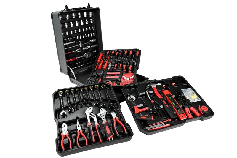 Gereedschapskoffer Trolley 186-Delig Complete Mobiele Gereedschapsset